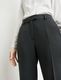 Taifun Slim fit: 7/8 trousers with pressed pleats - black (01100)
