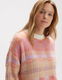 Opus Knitted sweater - Polira mosaic - pink/orange (40021)