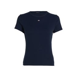 Tommy Jeans T-shirt à structure côtelée  - bleu (C1G)