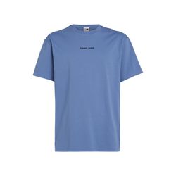 Tommy Jeans Classics Logo-T-Shirt mit Rundhalsausschnitt - blau (C6C)