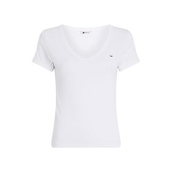 Tommy Jeans Slim T-Shirt - weiß (YBR)