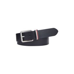 Tommy Hilfiger Casual leather belt with square buckle - blue (DW6)
