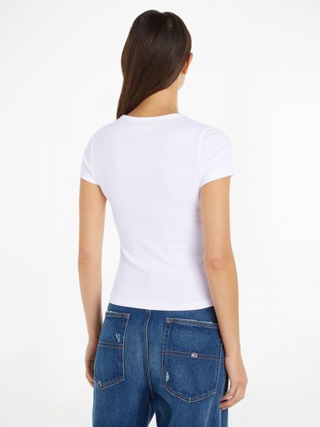 Tommy Jeans T-Shirt Slim Fit - white (YBR)