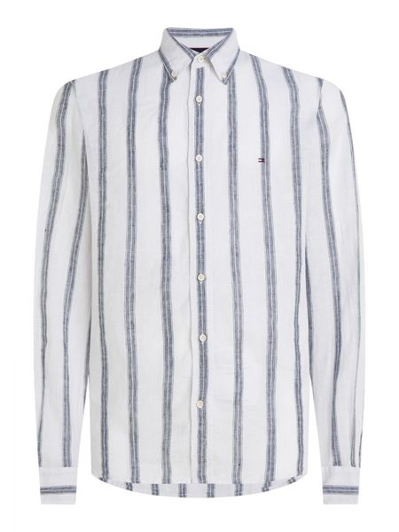 Tommy Hilfiger Regular fit linen shirt - white (0FA)