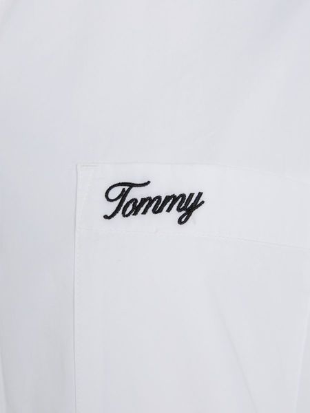 Tommy Jeans Oversized Overshirt - weiß (YBR)