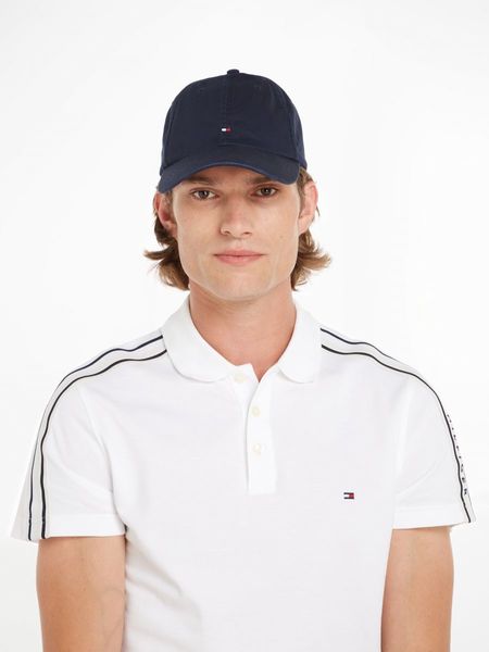 Tommy Hilfiger Baseball cap with embroidered flag - blue (DW6)