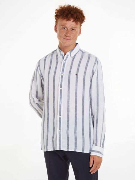Tommy Hilfiger Regular Fit Hemd aus Leinen - weiß (0FA)