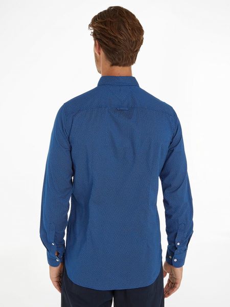 Tommy Hilfiger Slim Fit Hemd mit Mikro-Print - blau (0G0)