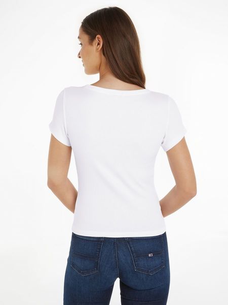 Tommy Jeans Slim T-Shirt - white (YBR)
