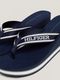Tommy Hilfiger Strand-Sandale mit Logo und Keilabsatz - blau (DW6)