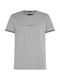 Tommy Hilfiger Slim fit T-shirt with contrasting cuffs - gray (P01)