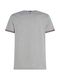 Tommy Hilfiger T-shirt slim fit avec poignets contrastés - gris (P01)