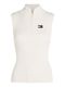 Tommy Jeans Sleeveless knitted sweater - white (YBH)