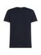 Tommy Hilfiger T-shirt slim fit avec poignets contrastés - bleu (DW5)