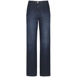 Gerry Weber Collection Jeans à jambe large et zones délavées  - bleu (830003)