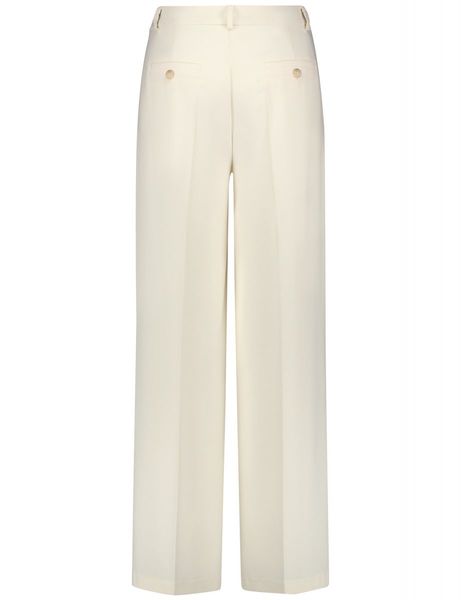 Gerry Weber Collection Pantalon Marlene fluide   - beige/blanc (90118)