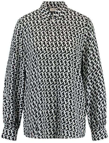 Gerry Weber Collection Blouse with an all-over pattern - white/black (09018)