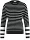 Gerry Weber Collection Striped jumper with decorative piping  - black (01092)