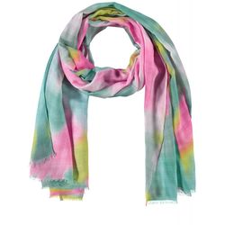 Gerry Weber Edition Patterned scarf with fringed edge - green (05039)
