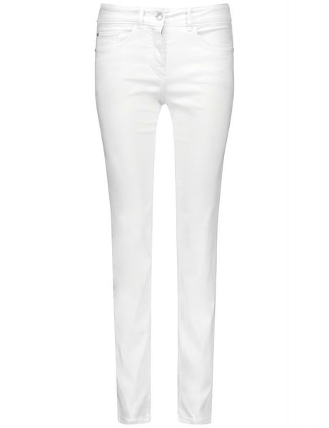 Gerry Weber Edition Jeans: Slim Fit - beige/weiß (99600)
