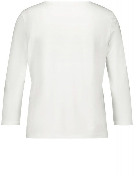 Gerry Weber Edition Shirt with 3/4 sleeves - beige/white (99700)