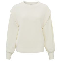 Yaya Sweater with jersey sleeves - beige (99286)