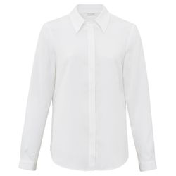 Yaya Basic soft polin blouse - white (00000)