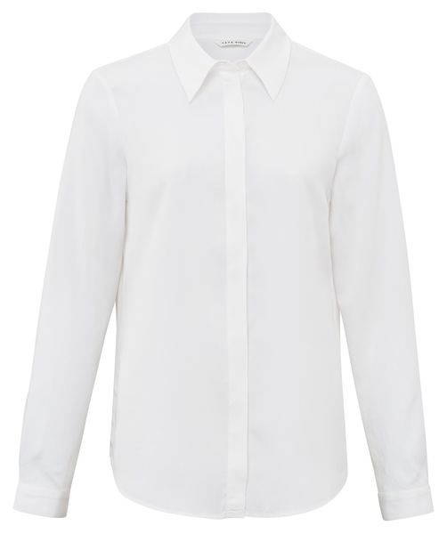 Yaya Basic soft polin blouse - white (00000)