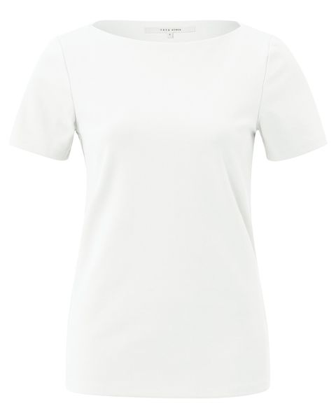 Yaya T-shirt à col bateau - blanc (14202)