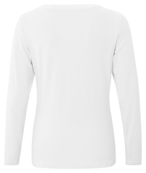 Yaya Boatneck longsleeve t-shirt - white (00000)