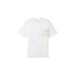 Tom Tailor T-shirt with print detail - white (20000)