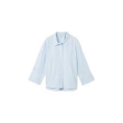 Tom Tailor Striped blouse with Tencel - blue (34795)