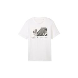 Tom Tailor Denim T-shirt avec photo imprimée  - blanc (20000)
