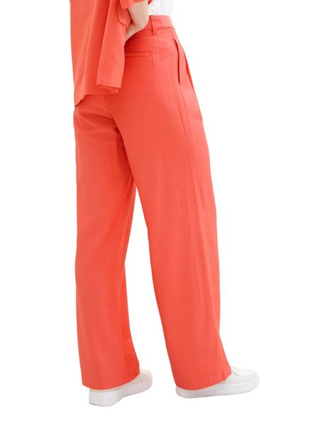 Tom Tailor Denim Pantalon large - rouge (11042)