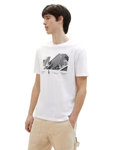 Tom Tailor Denim T-shirt with photo print  - white (20000)