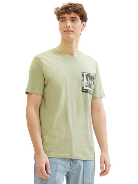 Tom Tailor Denim T-shirt avec photo imprimée  - vert (32246)