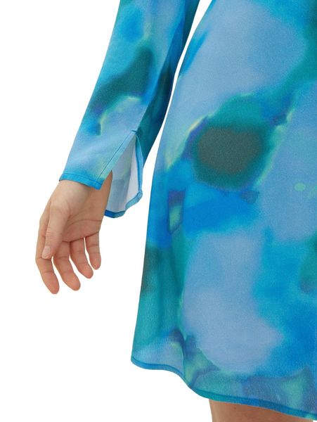 Tom Tailor Denim Robe à motifs - vert/bleu (34598)