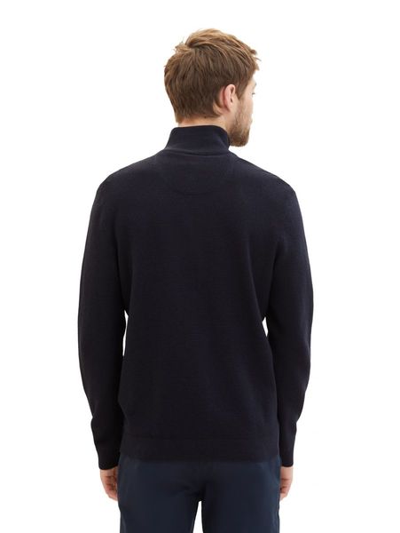 Tom Tailor Structured knit jacket - blue (13160)