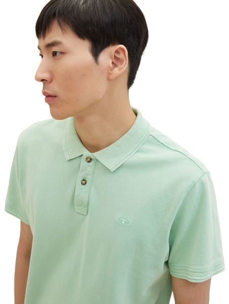 Tom Tailor Polo shirt with embroidered logo - green (23383)