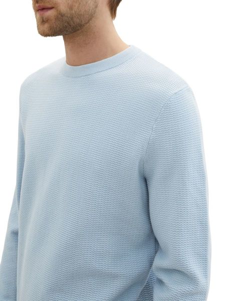 Tom Tailor Structured knit jumper - blue (15159)