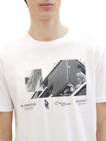 Tom Tailor Denim T-Shirt mit Fotoprint  - weiß (20000)