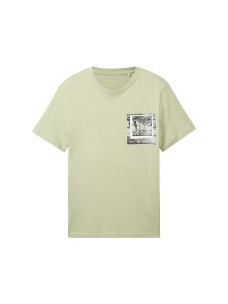 Tom Tailor Denim T-Shirt mit Fotoprint  - grün (32246)