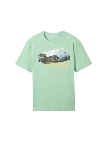 Tom Tailor T-shirt with print - green (23383)