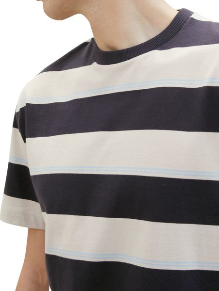 Tom Tailor Denim Gestreiftes T-Shirt - grau (34973)