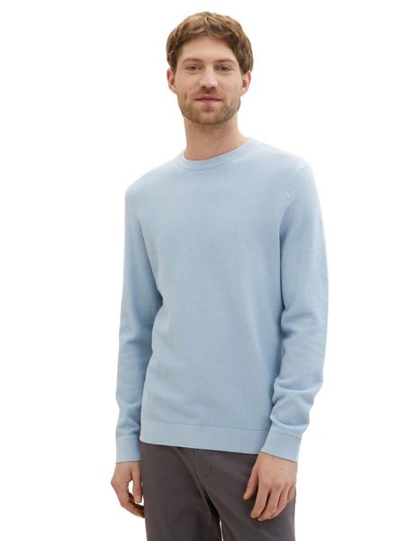 Tom Tailor Structured knit jumper - blue (15159)