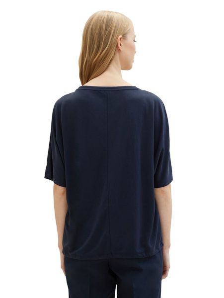 Tom Tailor T-shirt with round neckline - blue (10668)