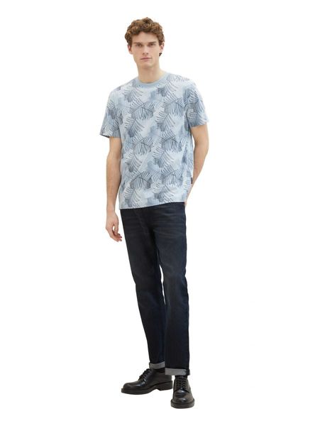 Tom Tailor T-Shirt mit Allover-Print  - blau (35094)