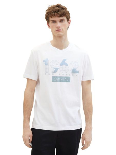 Tom Tailor T-shirt with a logo print - white (20000)