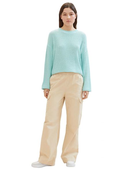 Tom Tailor Denim Knitted sweater with structure - blue (13117)