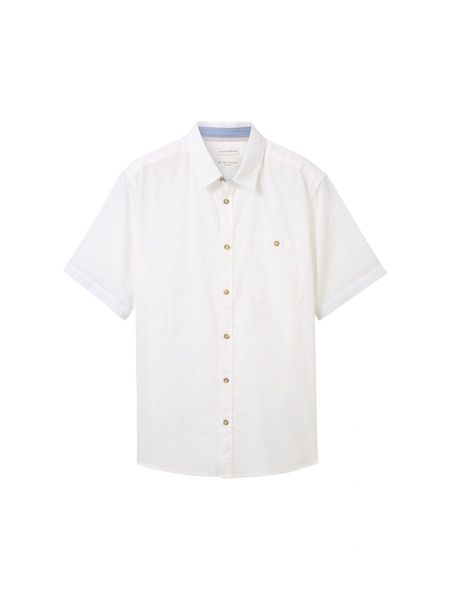Tom Tailor Regular Kurzarmhemd - weiß (20000)
